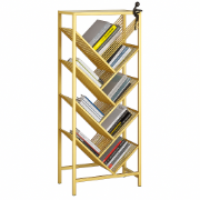 صورة خزانه كتب فاليو مع 4 رفوف مائلة - مصنوعة من المعدن المقوى