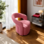 Picture of Patchie Patchwork Accent Chair – Soft Upholstery with Natural Wood Base
