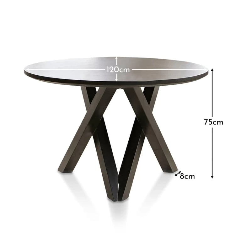 Vero Round Dining Table – Natural Wood