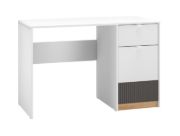 Picture of Alinea Modern Desk with Drawer & Storage Cabinet – Natural Wood