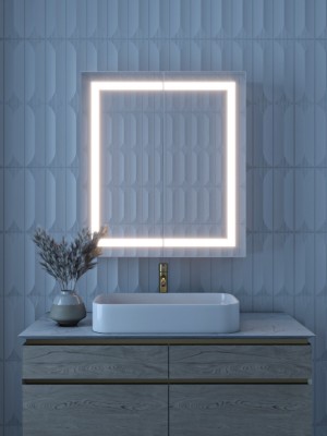 Picture of Lustra – LED Bathroom Mirror Cabinet with Multifunctional Storage