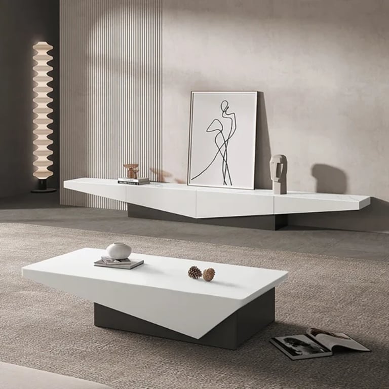 Picture of Divvia Natural Wood Coffee Table  with drawer storage