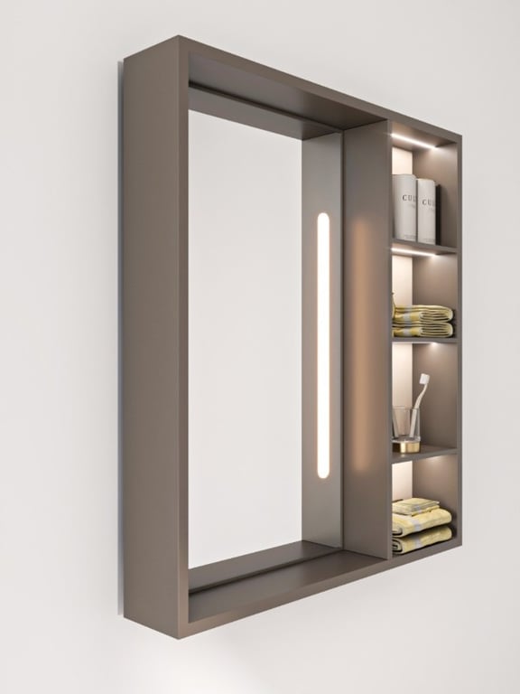 Picture of Cavea – Smart LED Bathroom Mirror Cabinet with Storage Shelves