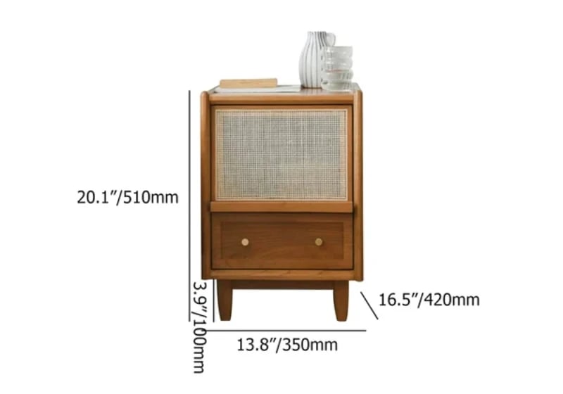 صورة طاولة غرفة نوم راتان اڤيلو - 2 درج