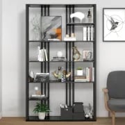 Montréal Display Shelf – Black Metal Frame with Open Design.