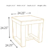 Picture of Annabella Natural wood Side table