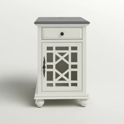 Picture of Ahmara Side table natural wood with storage