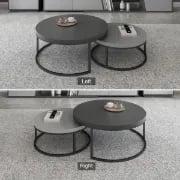 Picture of Fero Modern Natural Wood Coffee Table - 2 pieces