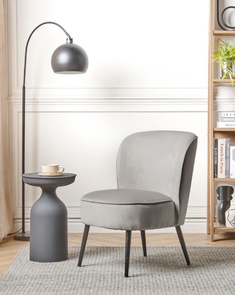 Picture of Landro Armless Upholstered Natural wood chair