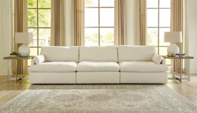 Picture of Tavani L-Shaped Sectional – Natural Wood Base