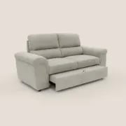 صورة مينيرفا – أريكة بمسند وسادة خلفي – راحة بلون البيج الناعم وتصميم بمساند أذرع دائرية