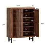 صورة خزانة أحذية كاسكيد - خشب طبيعي