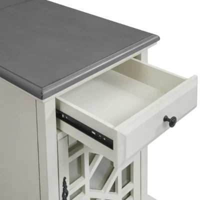 Picture of Ahmara Side table natural wood with storage