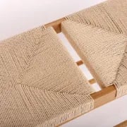 Picture of Saku Boho Woven Wood Bench