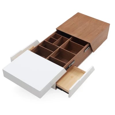 Picture of Rikke Tables Set – Natural Wood TV Unit & Coffee Table