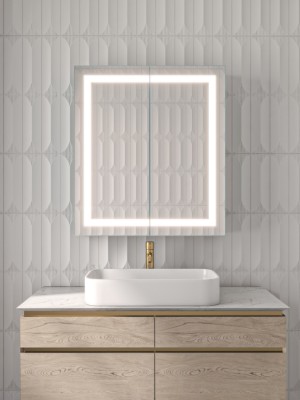Picture of Lustra – LED Bathroom Mirror Cabinet with Multifunctional Storage