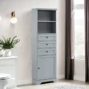 صورة خزانة حمام خشب طبيعي -آرميا