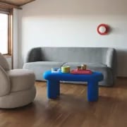 Picture of Arvora Swivel Accent Chair – Sculpted Design with Artistic Back