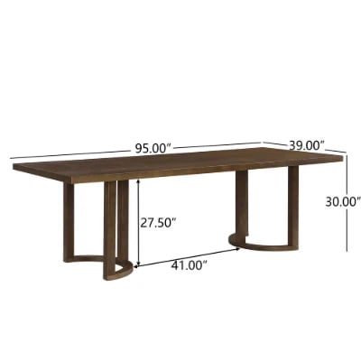Noraya Dining Set – Natural Wood with Upholstered Chairs