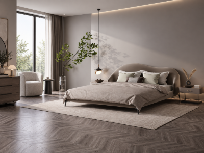 Picture of Luna Curve Upholstered Bed