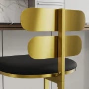 Lumière Dorée – Modern Stainless Steel Bar Stool