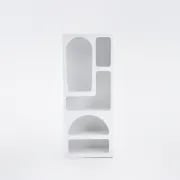 Picture of Moana bookcase with wooden shelf and storage areas - natural wood