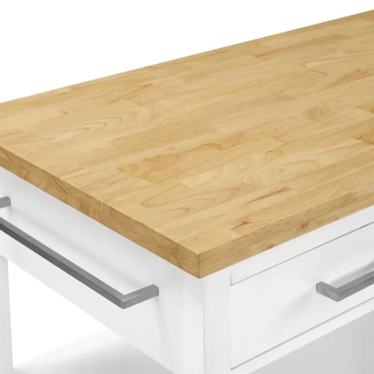 Flury Small Kitchen Island with storage
