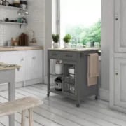 Plippi Wood Rolling Kitchen Cart