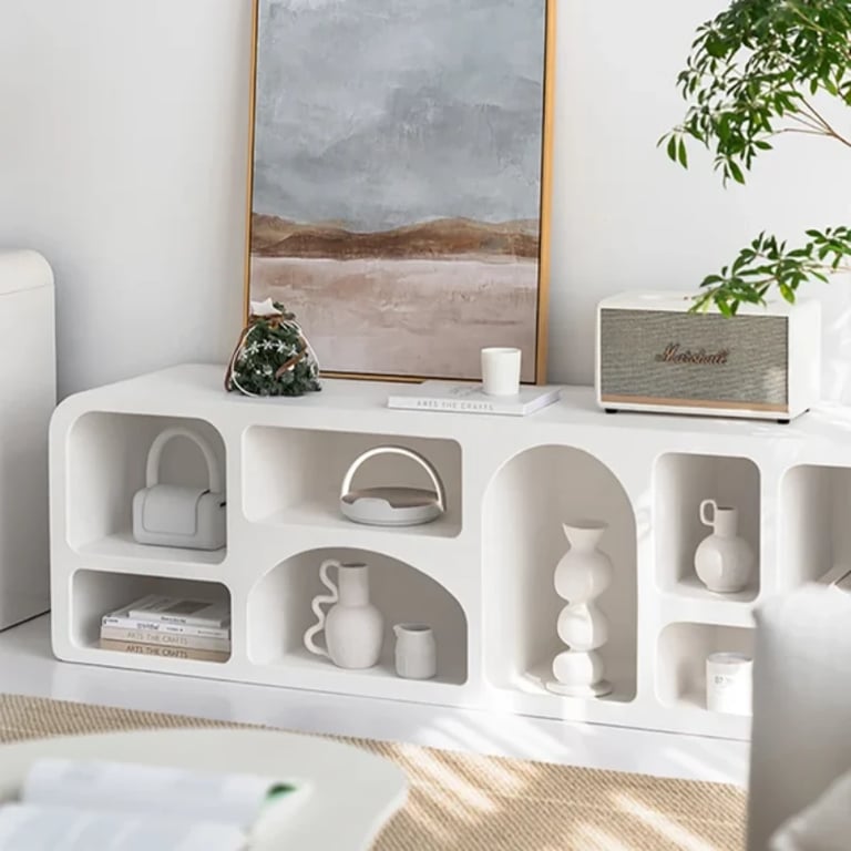 Picture of Silven Modular TV & Bookcase Unit – Natural Wood