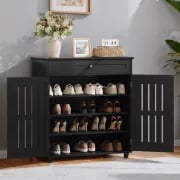 Noiren - Modern Natural Wood Shoe Cabinet