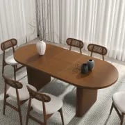 Picture of Wooden Dining Table with a Modern Design and Classic Touches - Kiabi