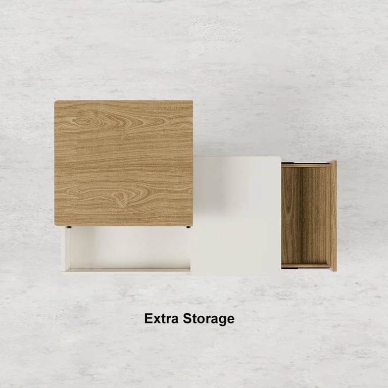 Picture of Mocito Lift-Top Coffee Table – Natural Wood with Storage Drawer