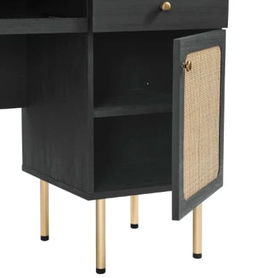 Picture of Black Cane Desk