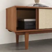 Picture of Caria – Rattan & Natural Wood TV Stand with Drawers