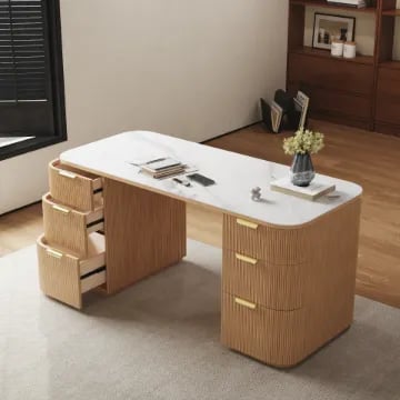 Écrito Desk - Natural Wood.