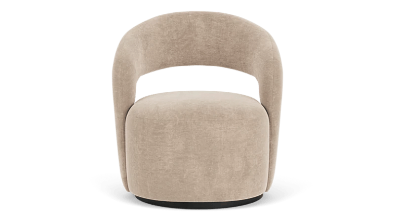 Picture of Patchie Patchwork Accent Chair – Soft Upholstery with Natural Wood Base