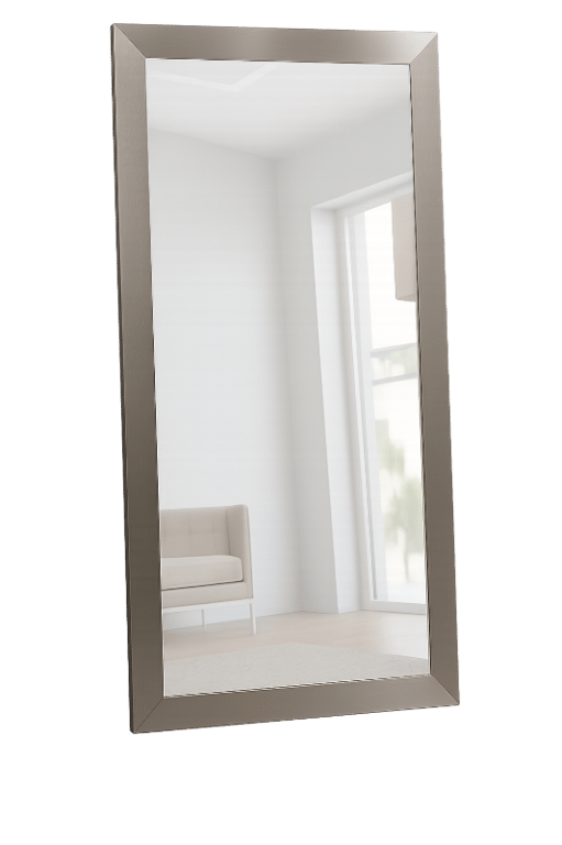 صورة ساندرا مرآة حائط بإطار خشبي من ريفيد