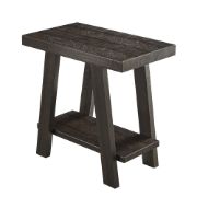 Picture of Aveline Side Table – Natural Wood with Shelf
