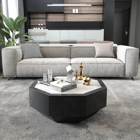 صورة لونا  طاولة قهوة مودرن - خشب طبيعي