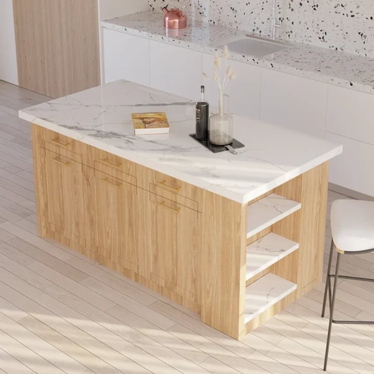 Grata Kitchen Island with Storage