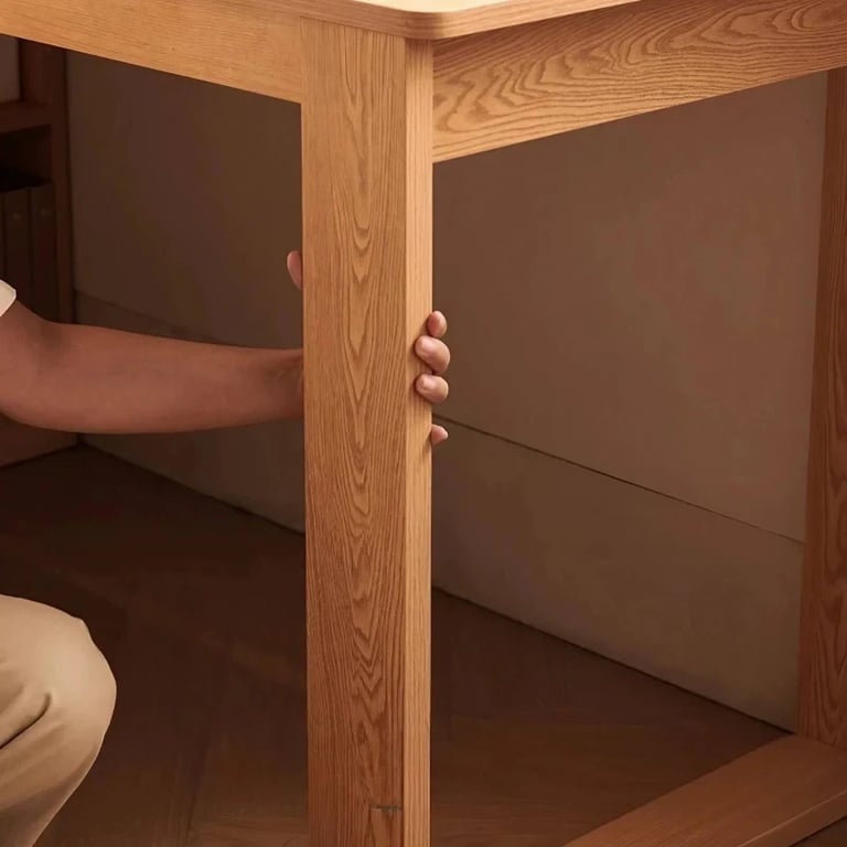 Natura L-Shaped Desk - Natural wood.