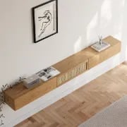 صورة اچاري حامل للتليفزيون رتان مع خشب