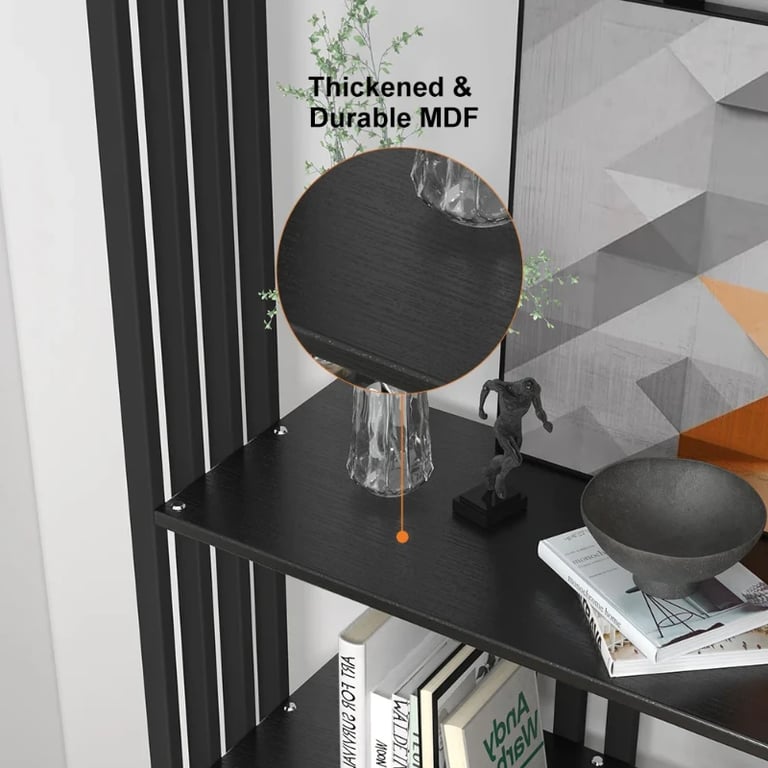 Picture of Paolo bookcase with shelves - natural wood