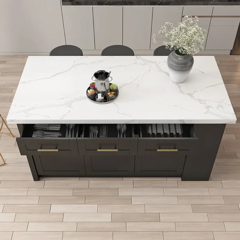 Grata Kitchen Island with Storage