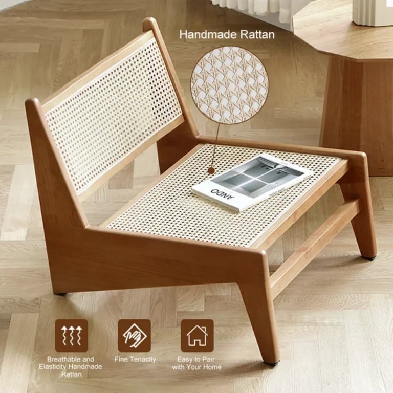 صورة كرُوكو كرسي لاونج جاباندي – من الخشب الطبيعي والراتان