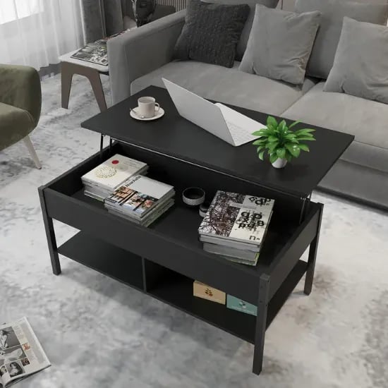 Gilbertville Lift Top 4 Legs 1 Coffee Table with Storage