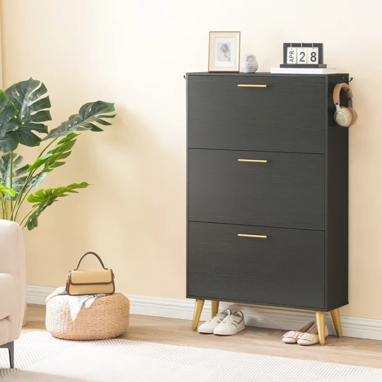 Noastra - Modern Natural Wood Shoe Cabinet