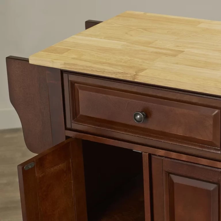 Talya Wide Rolling Kitchen Island