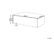 Maren Ottoman – Soft Upholstery with Natural Wood Frame