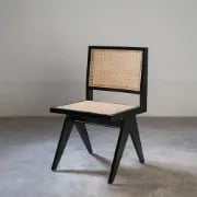 Picture of Rivo Black Wood & Cane Dining Chair